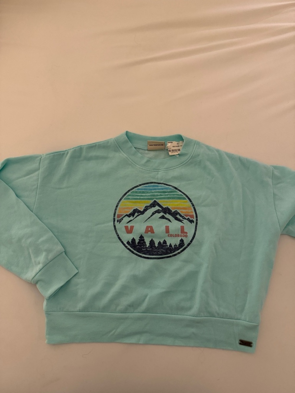 Vail Colorado Mint Green Crewneck Sweatshirt